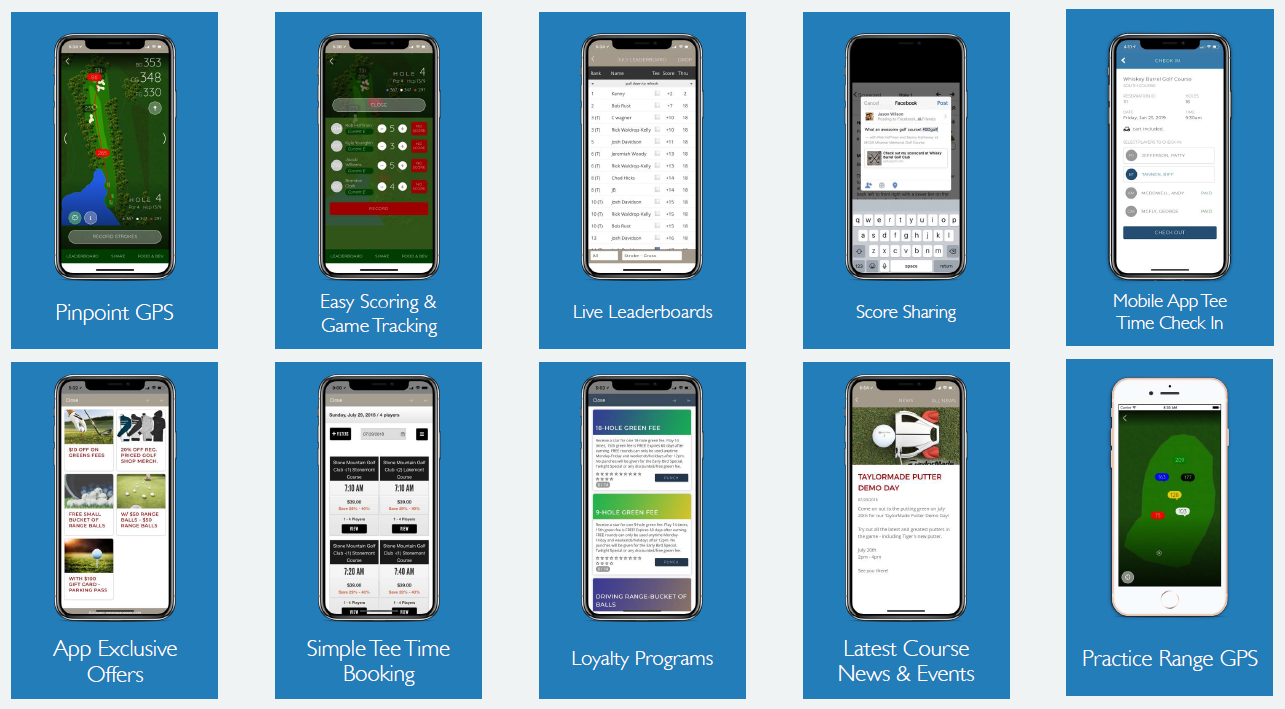 Mobile App – Dad Miller Golf App Features